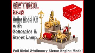 EngineDIYShop RETROL SE 02 Steam Engine Plant Kit [upl. by Stephani]