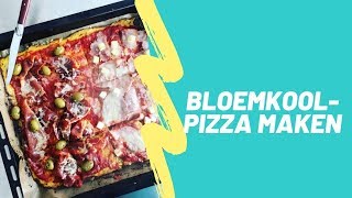 Bloemkoolpizza maken [upl. by Hallock]