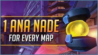 1 ANA NADE for EVERY MAP Overwatch 1 [upl. by Dionis308]