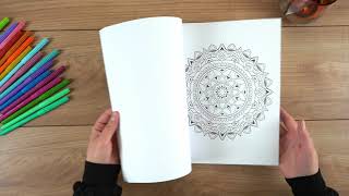 Art de Mandala Livre de Coloriage Adulte Anti Stress Dessiner et colorier un mandala [upl. by Tiebout]