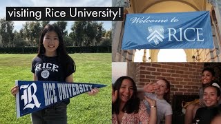 Rice University Owl Days 2019 Vlog  College Decision Reveal [upl. by Yul]