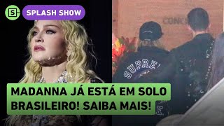 Madonna chega ao Brasil veja vídeo no Copacabana Palace flagras e mais sobre o show [upl. by Dhu51]