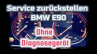 BMW Service im BC zurückstellen Beispiel E90 ohne Diagnosegerät [upl. by Deerc291]