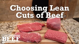 Choosing Lean Cuts of Beef [upl. by Aivan]