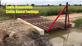 Cattle Guard Footings [upl. by Paulina]