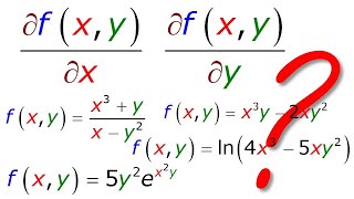 Calcul des dérivées partielles des fonctions à 2 variables [upl. by Ulani]