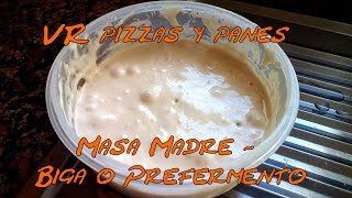 Masa Madre Biga o Prefermento  para que el pan casero sea rico rico [upl. by Fernanda484]