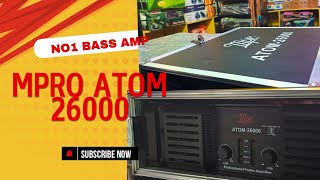 Mpro Atom 26000 Amplifier Review  Mpro Atom 26000 Amplifier Testing  mpro Atom 26000 watt price [upl. by Drolet]