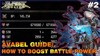 Guide 2  How to Boost Battle Power  Avabel Online [upl. by Eelrebmyk317]