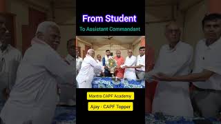 student to Assistant Commandant in CAPF  CAPF Motivation  CAPF Topper [upl. by Tezile325]