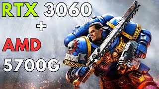 RTX 3060  Ryzen 7 5700g tested in Warhammer 40000 Space Marine 2 [upl. by Peednama]