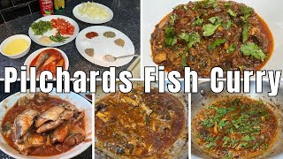 Pilchards Fish Curry Recipe  Glenryck Tinned Fish Recipe  Quick Easy Canned Fish Recipe [upl. by Roze]