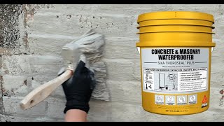 Sika Thoroseal Plus® Concrete amp Masonry Waterproofer Application Video [upl. by Lewis]