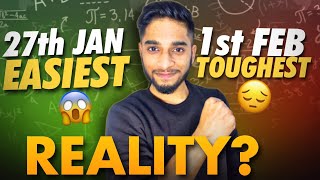 JEE Mains 2024  27 January vs 1 February🔥 Last week strategy💯 iit jee [upl. by Ambros]