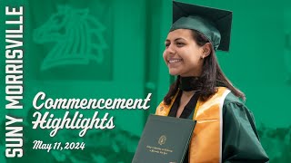 SUNY Morrisville Commencement Highlights 2024 [upl. by Tressa939]