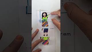 😄 Funny A B C D😄abcd drawing artwork drawing art funny cartoon folding tiktok ytshorts [upl. by Othe]