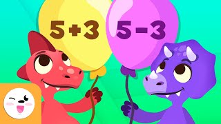 Addition and Subtraction with Dinosaurs  Math for Kids  Math Operations [upl. by Tara857]