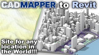 Topography for any Site with CADmapper  Revit Tutorial [upl. by Nonnaer]