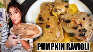 PUMPKIN RAVIOLI 🎃  Tasty Tuesday [upl. by Barnes]