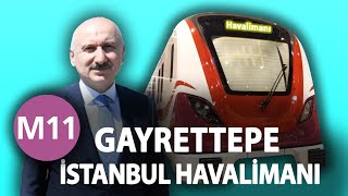 M11 Gayrettepeİstanbul Havalimanı Metro Hattı Google Earth Turu [upl. by Garlaand]