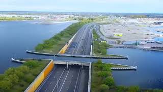 The Veluwemeer Aqueduct Netherlands Unique Water Bridge [upl. by Lurline]