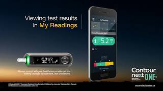 Viewing the blood glucose results  CONTOUR NEXT ONE  mmolL  Canada [upl. by Ordep]