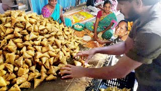 Very Huge Samosa Making Process Video  Biggest Samosa Making in Rajahmundry Samosa Hub Recipe [upl. by Nabla]