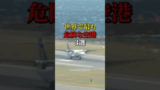 世界で最も危険な空港3選 航空機 飛行機 雑学 [upl. by Leunamesoj]