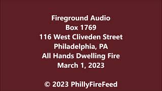 3123 116 W Cliveden St Philadelphia PA All Hands Dwelling Fire [upl. by Thebazile]