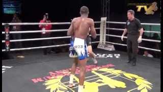 Video Kickboxing Ronald Mugula vs Lilie Wang FightstarTV com [upl. by Sanfred]