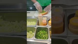 How To Order In Subway 🍔food funnyshorts funnyvideo subway burgir [upl. by Aicetal155]