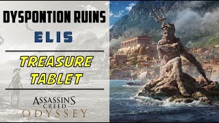 Dyspontion Ruins Elis  Loot Treasure amp Ancient Tablet Location  ASSASSINS CREED ODYSSEY [upl. by Assenay]