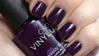 CND VINYLUX Weekly Polish  Application Tutorial amp Dry Time Test [upl. by Neik]