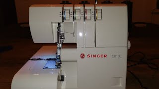 Singer S010L overlocker inrijgen Singer overlocker threading machine [upl. by Frieda943]