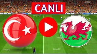 TÜRKİYE GALLER MAÇI CANLI İZLE  eFootball Türkçe Simülasyon [upl. by Basia]