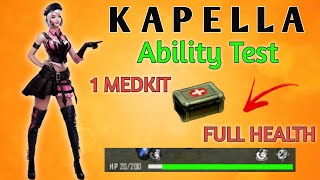 Kapella Character Ability Full Details In Free Fire  Kapella Ability Test  Free Fire Kapella Skill [upl. by Brenton]