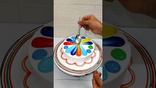 Amazing Rainbow🌈 Cake Design Multi Colour Cake cake youtube video shorts short yt food art [upl. by Herrick]