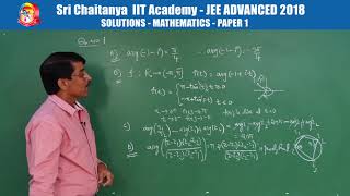 JEE ADVANCED 2018 MATHS PAPER 1 [upl. by Sayles]