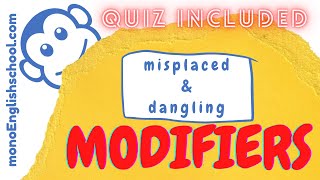 Misplaced and Dangling Modifiers  mono English school [upl. by Esyak236]