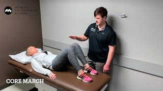 PreOperative Hip Exercise Core March [upl. by Naicad617]