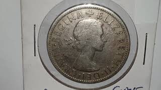 UK  1954  Half Crown  Circulated  Coin World UK [upl. by Lamont]