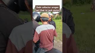 Debt collector arogan lari lihat isi jok motor🤣🤣🤣all funnyshorts funny lucu comedy india [upl. by Kirch]