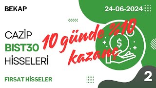 Cazip BIST30 Hisseleri On Günde Yüzde On Kazandıran Hisseler [upl. by Eiramanad]