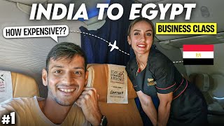 India to Egypt in BUSINESS CLASS ✈️  Egypt Visa for Indians  Egypt Tour Guide [upl. by Haidej]