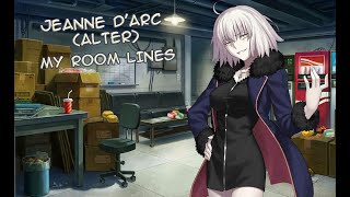 【FGO】Jeanne dArc Alter My Room Voice Lines ENG [upl. by Ahsa]