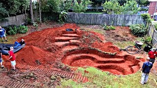 Building a Backyard Bass Pond Day 1 [upl. by Gemmell]