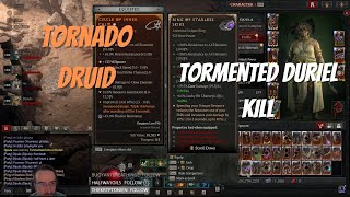 Tormented Duriel Kill  Tornado Druid  Season 4  Diablo 4 [upl. by Irok]