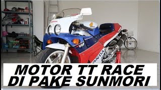 HONDA VFR 750R RC30  MOTOR TT RACE DI PAKE JALAN VLOG 109 [upl. by Ynnad945]