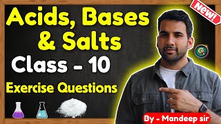 Acid Base and Salts class 10 NCERT solutions  Exercise Questions  Class 10 Science [upl. by Nolyat197]