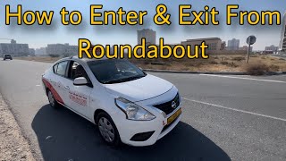 How to Enter amp Exit From Roundabout And how to take UTurn [upl. by Scribner]